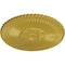 Ekena Millwork Nexus Ceiling Medallion (Fits Canopies up to 2 3/4"), Hand-Painted Rich Gold, 30"OD x 1 1/4"P CM30NERGS - alternate 3